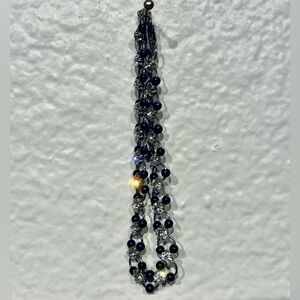 Elegant Black and Silver Beaded Bracelet